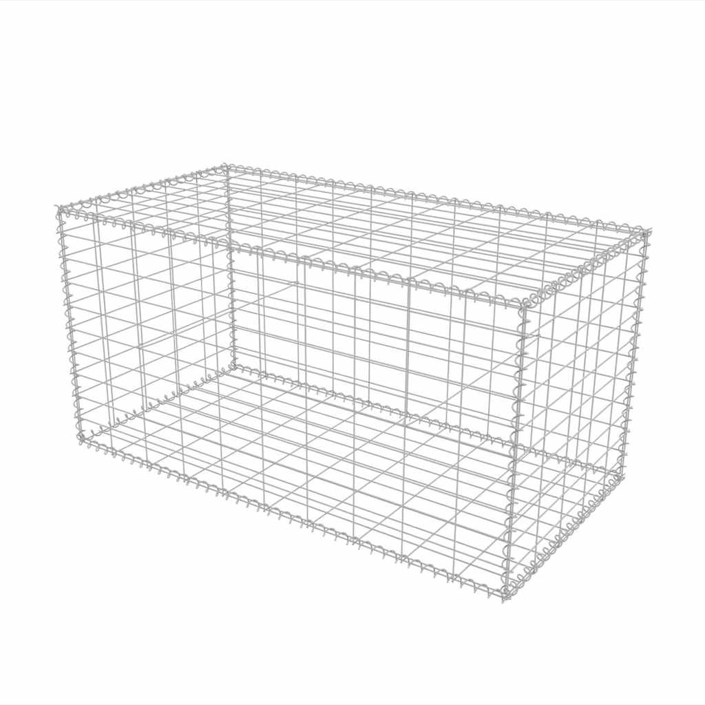 Vidaxl schanskorf 100x50x50 cm gegalvaniseerd staal