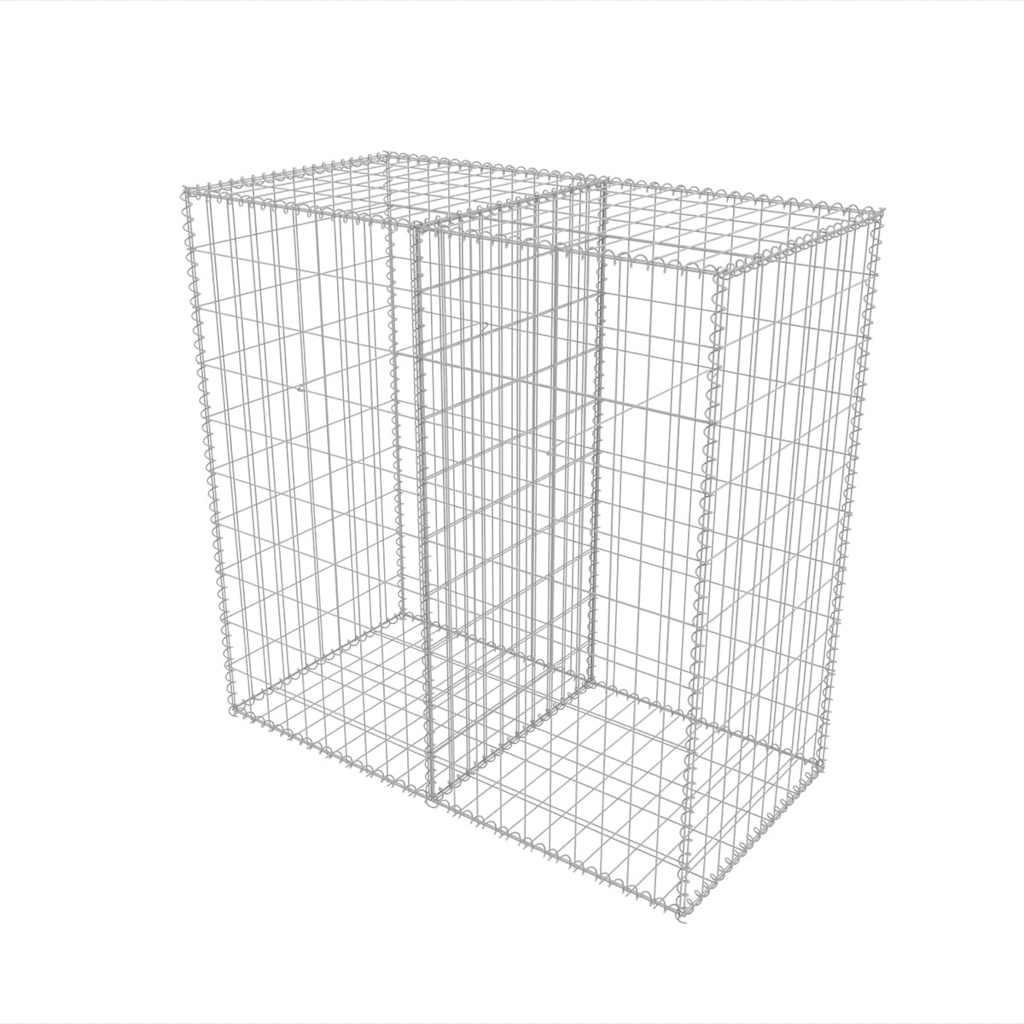 Vidaxl schanskorf 100x50x100 cm gegalvaniseerd staal