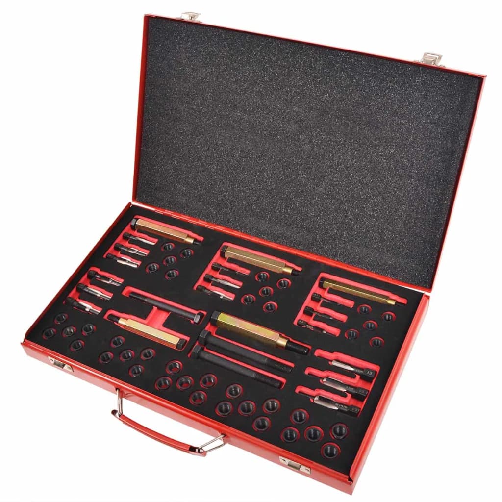 Vidaxl gloeibougie draadreparatieset m8 m9 m10 m12 63-delig