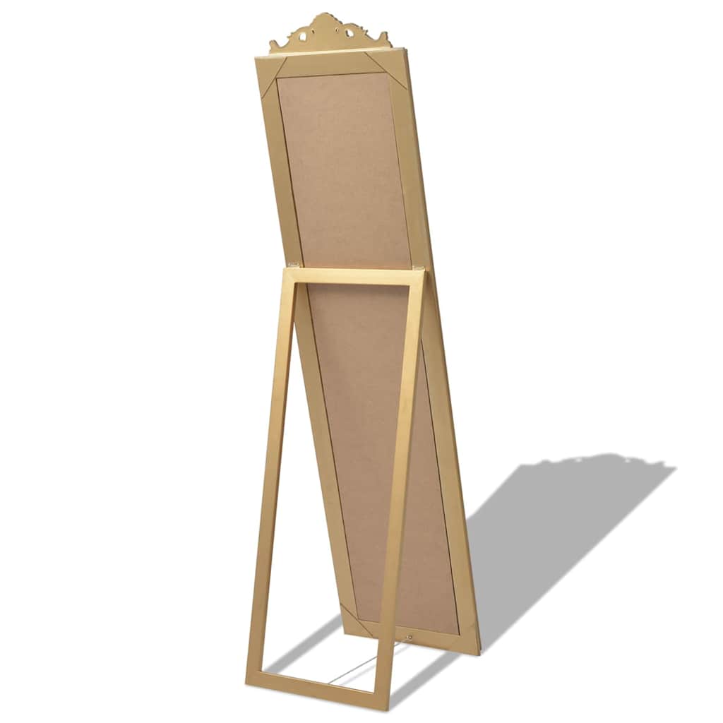 Vidaxl vrijstaande spiegel barok 160x40cm goud
