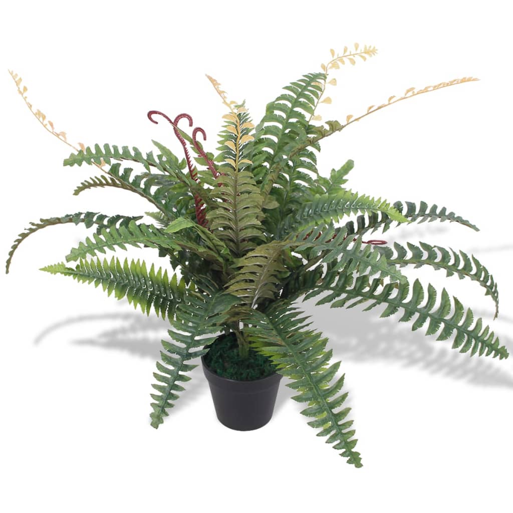 Vidaxl kunst varenplant met pot 60 cm groen