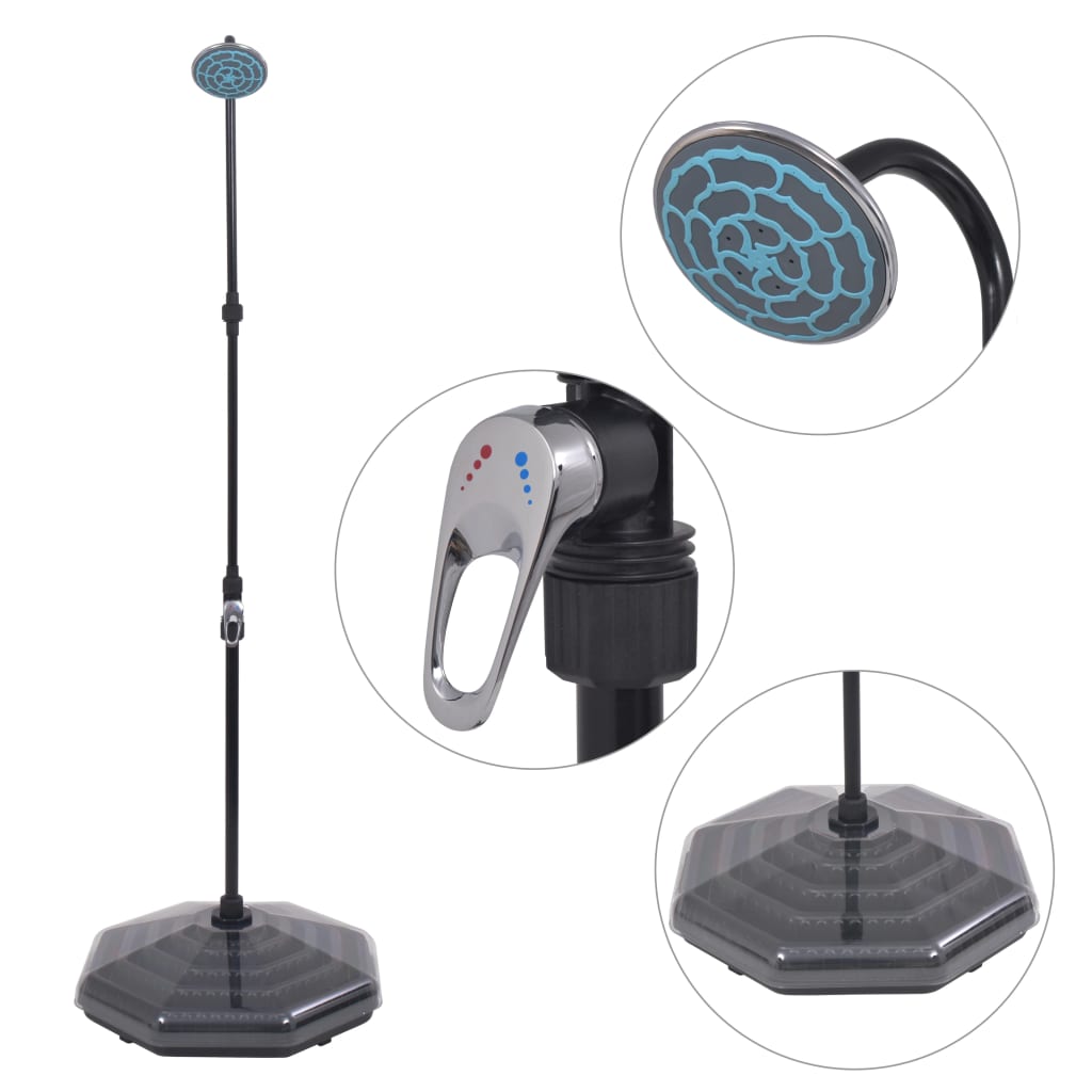 Vidaxl zonnedouche 20 l aluminium hdpe