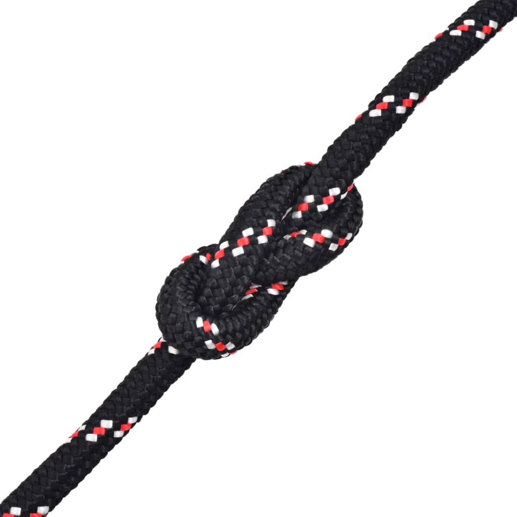 Vidaxl laars touw 6 mm 100 m polypropyleen zwart