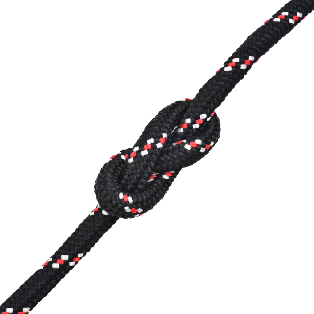 Vidaxl laars touw 14 mm 50 m polypropyleen zwart