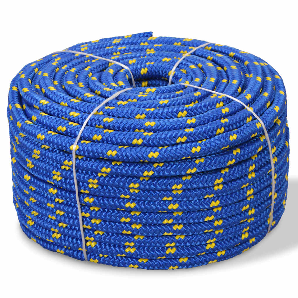 Vidaxl laars touw 10 mm 50 m polypropyleen blauw