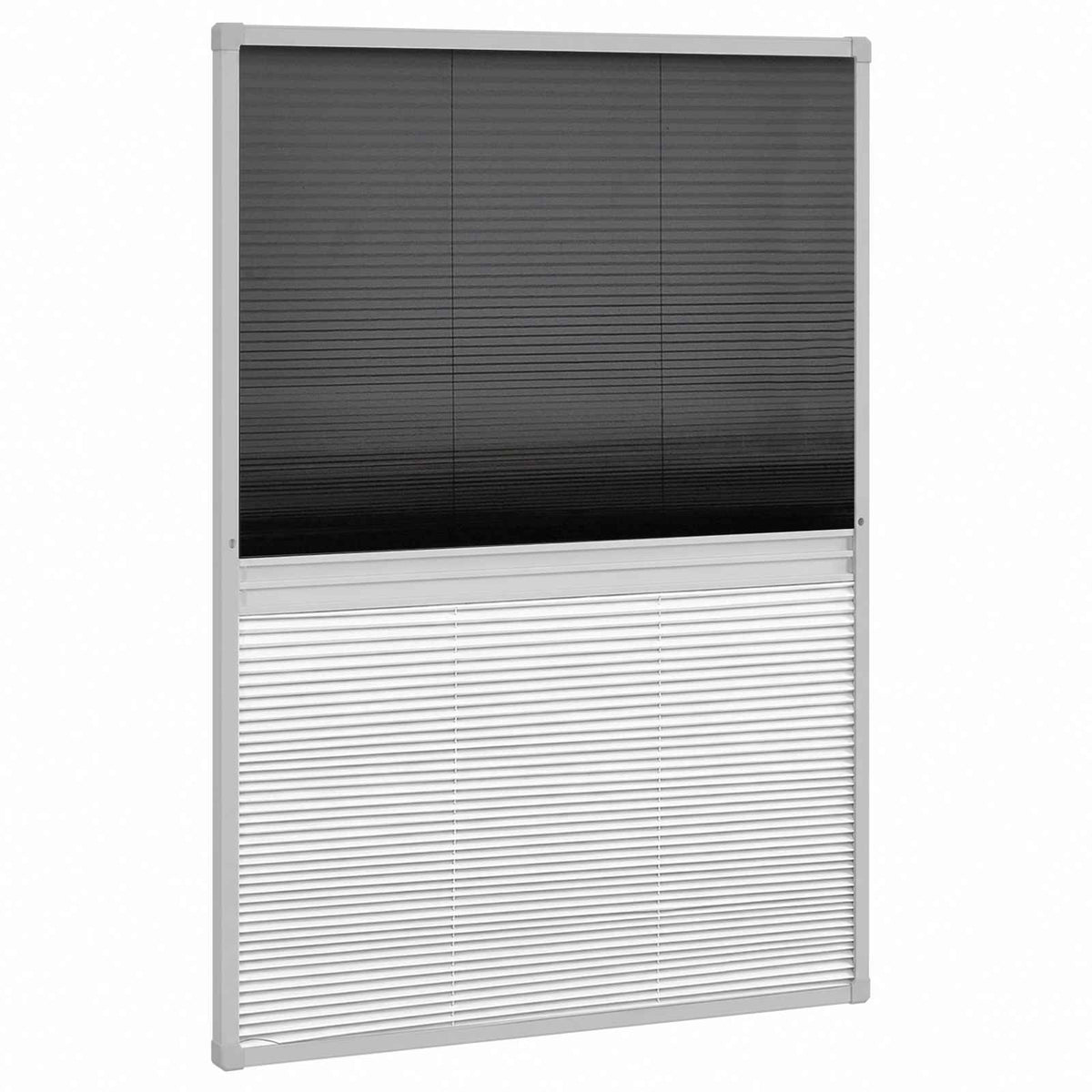 Vidaxl raamhor plissé met verduistering 80x120 cm aluminium