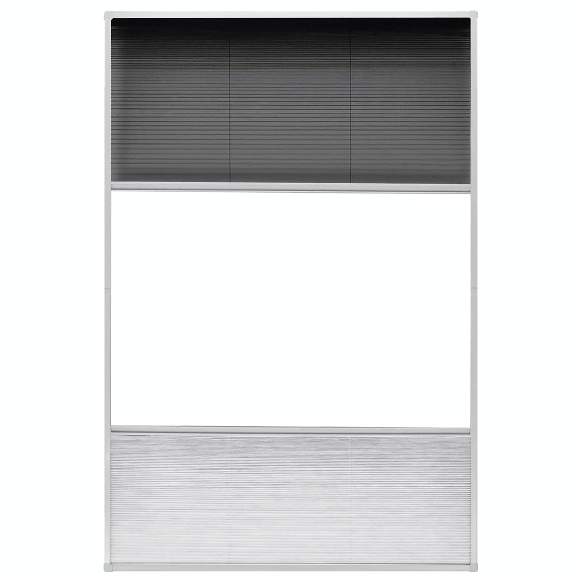 Vidaxl raamhor plissé met verduistering 80x120 cm aluminium