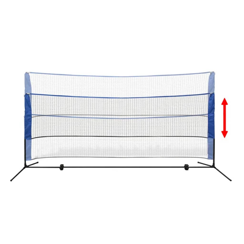 Vidaxl badmintonnet met shuttles 300x155 cm