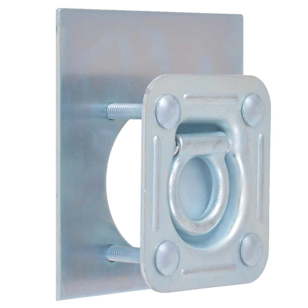 Vidaxl bevestigingsringen voor aanhanger 2000 kg verzinkt staal 6 st