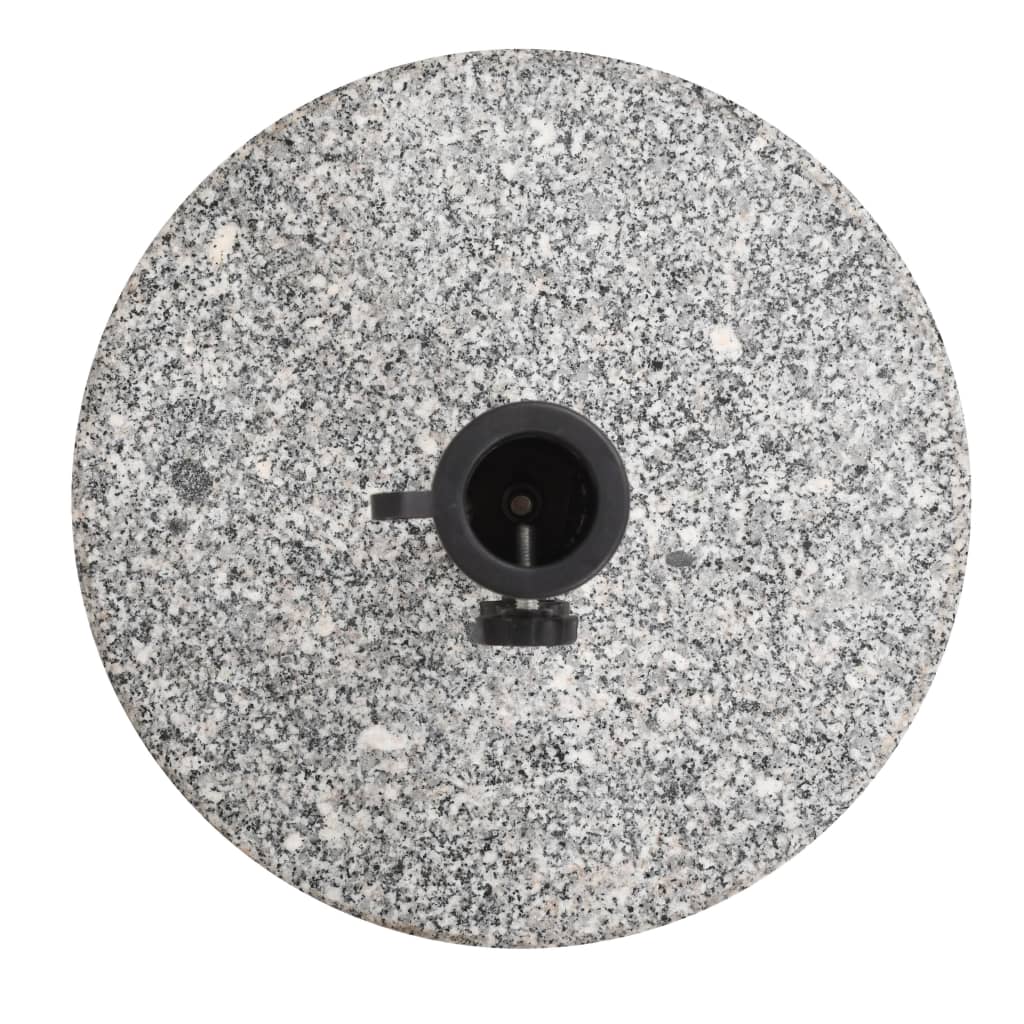 Vidaxl parasolvoet rond 20 kg graniet