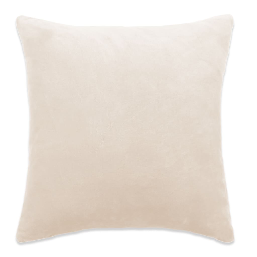 VidaXL Kussenhoezen 4 st 40x40 cm stof gebroken wit