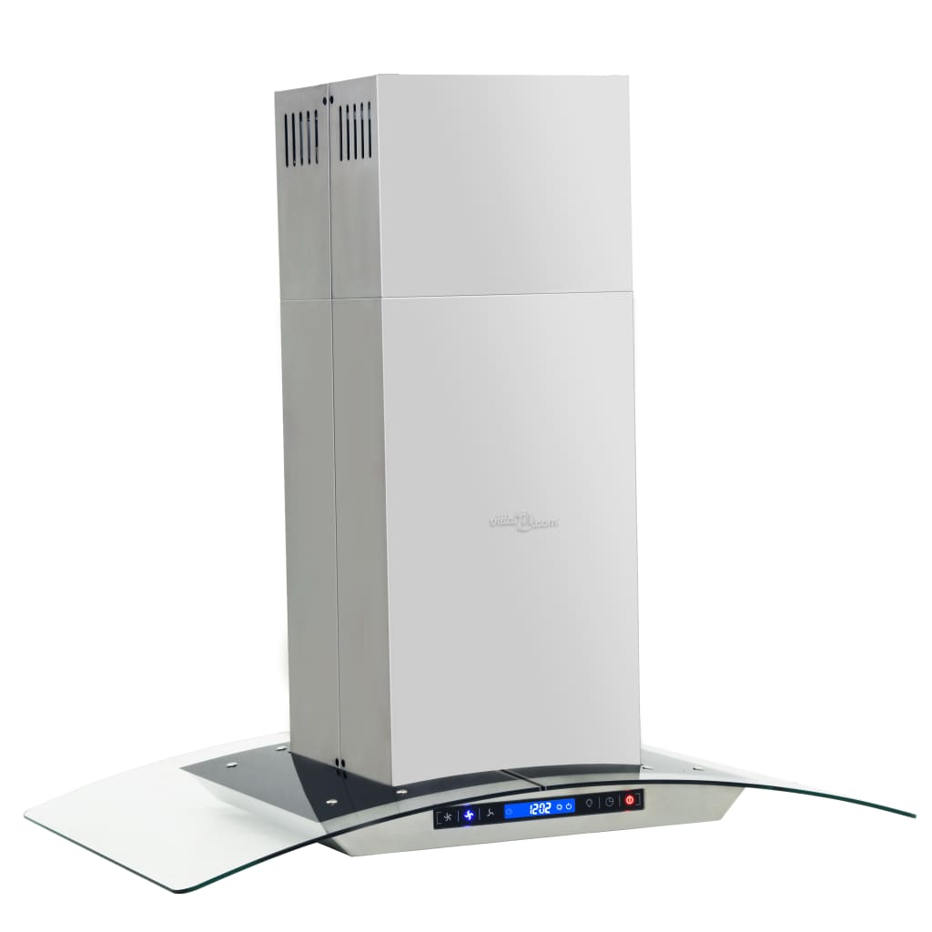 Vidaxl eilandafzuigkap lcd-scherm sensor 756 m³ u led 90 cm