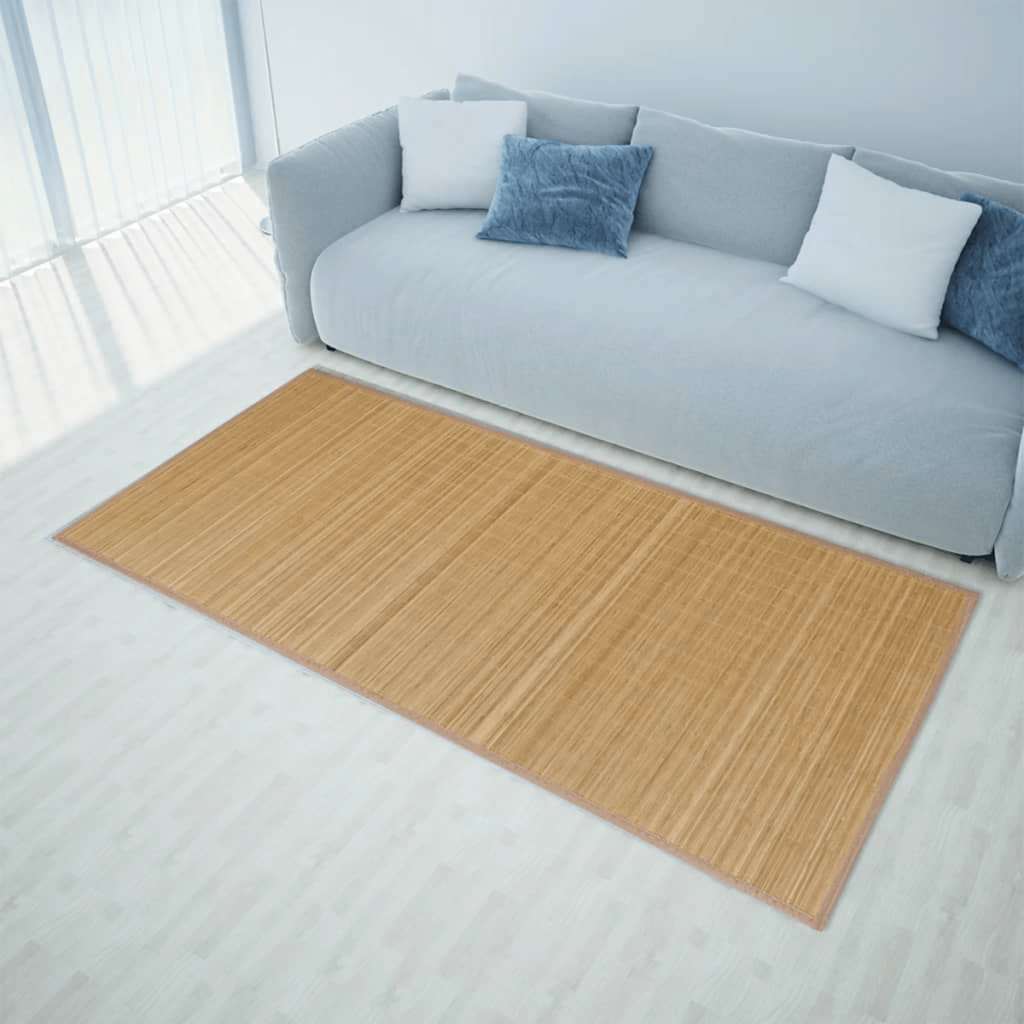 VidaXL Tapijt 160x230 cm bamboe bruin