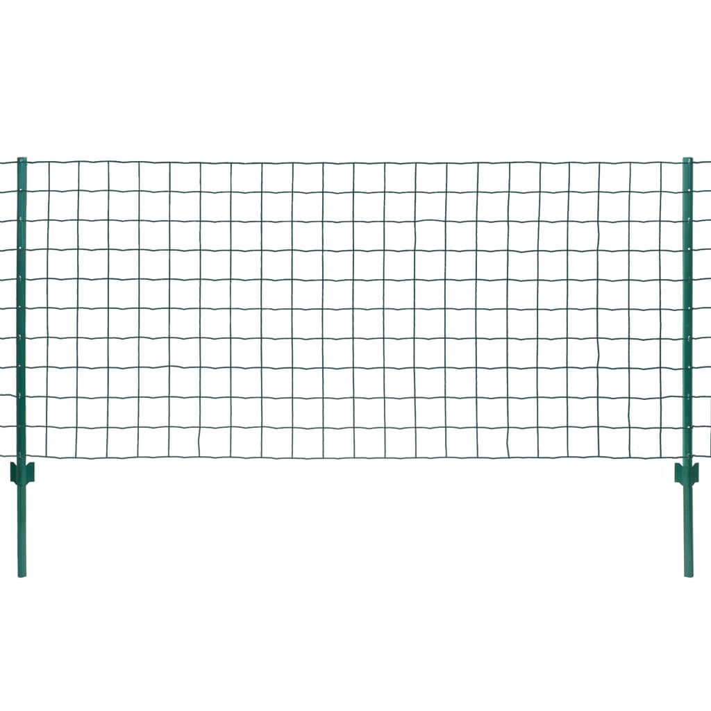 Vidaxl euro hek 20x1m staal groen