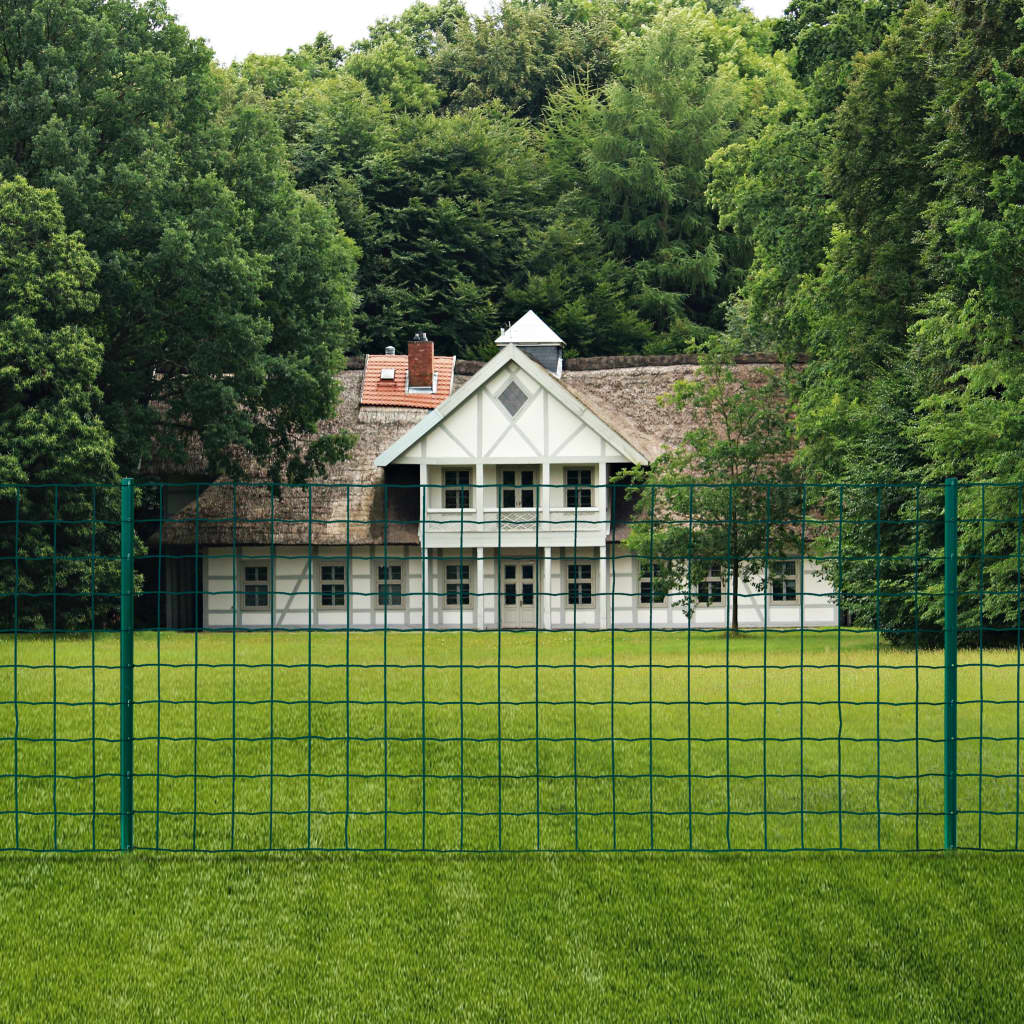 Vidaxl eurohek 20x0,8m staal groen
