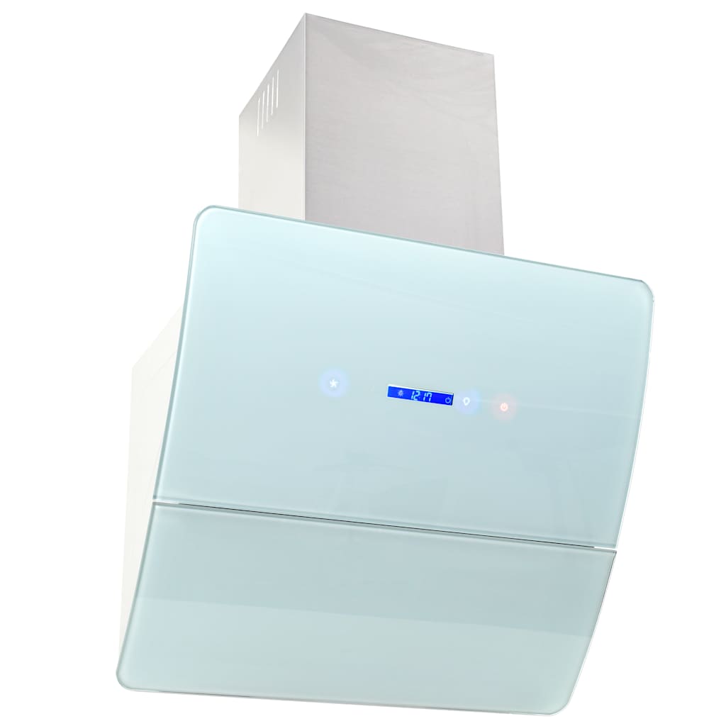 Vidaxl wandafzuigkap 756 m³ u 60 cm roestvrij staal wit