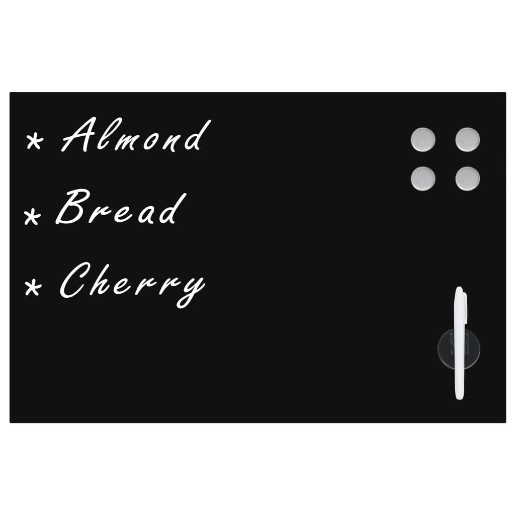 Vidaxl schoolbord voor aan de toverstaf magnetisch 60x40 cm glas