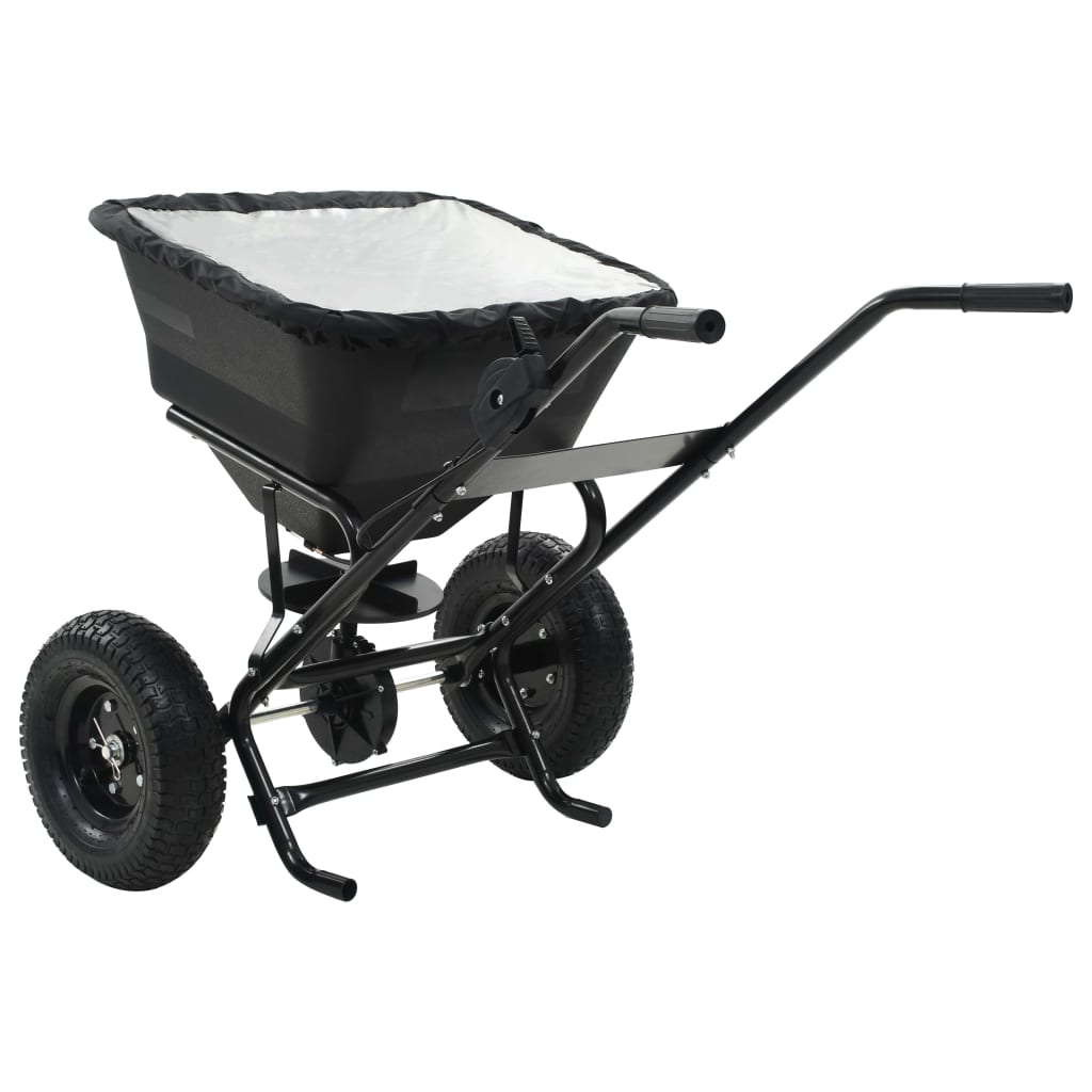 Vidaxl strooiwagen duwmodel 45 l 106x73x76 cm pvc en staal