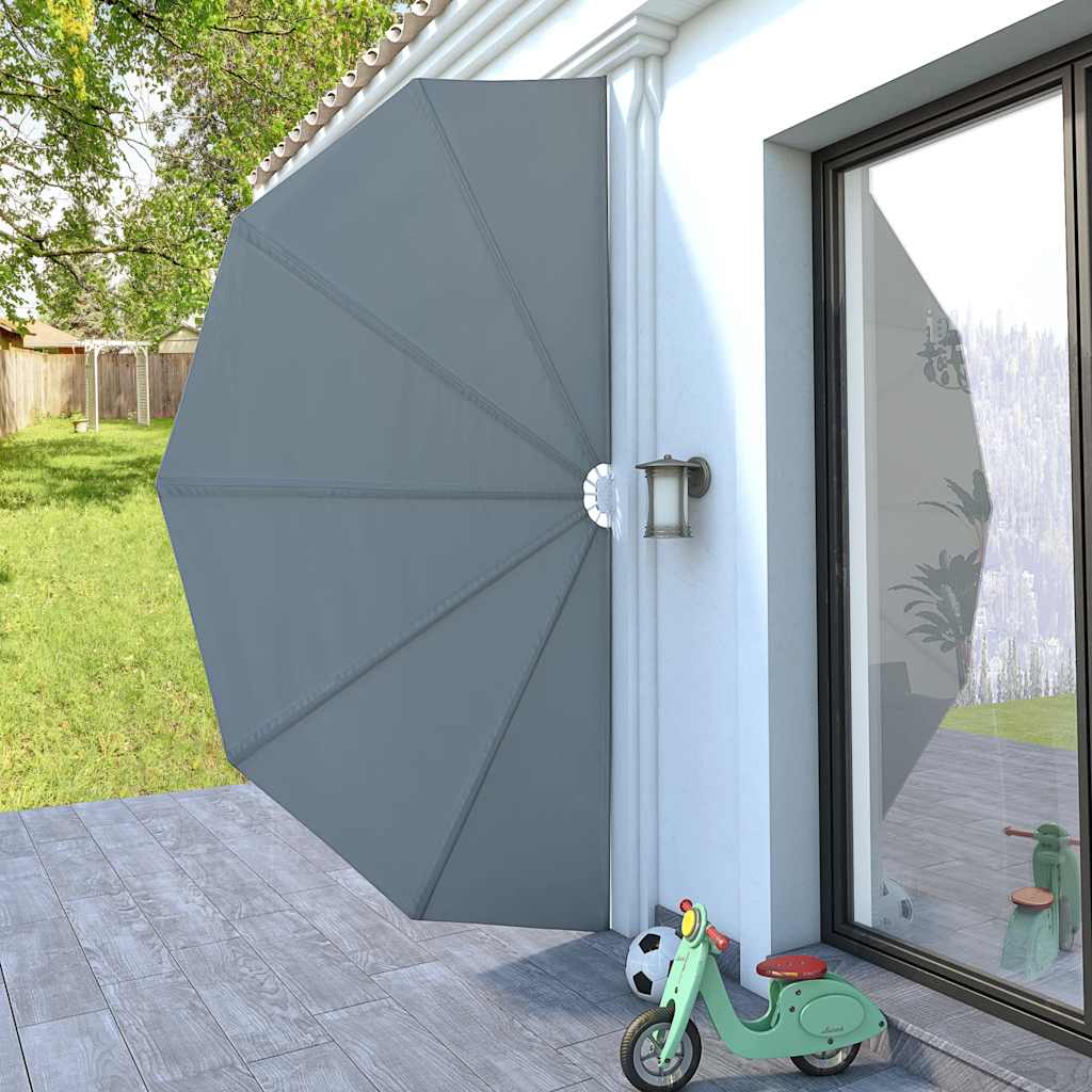 Vidaxl terrasscherm inklapbaar 200 cm grijs