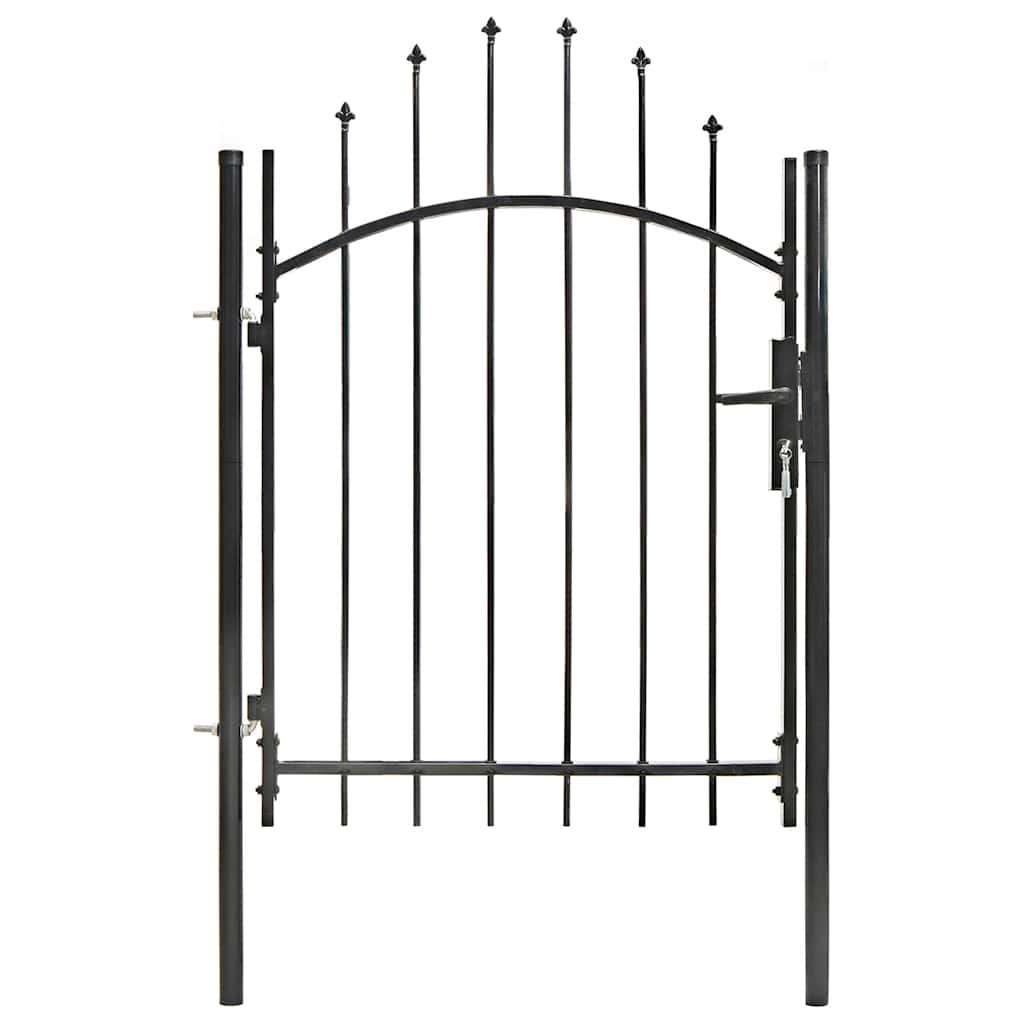 Vidaxl poort 1x1,5m staal zwart