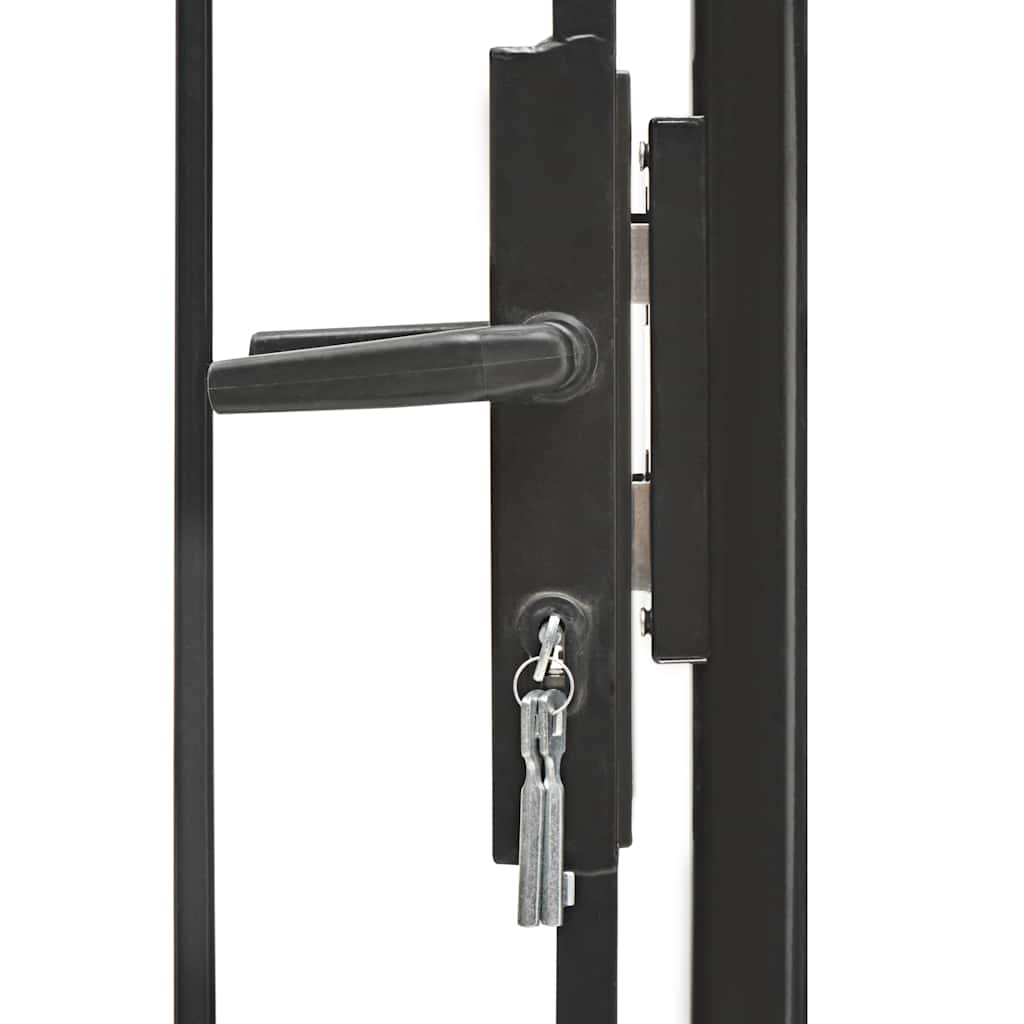 Vidaxl poort 1x1,5m staal zwart