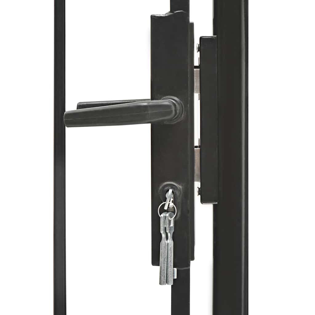 VidaXL Poort 1x2m staal zwart