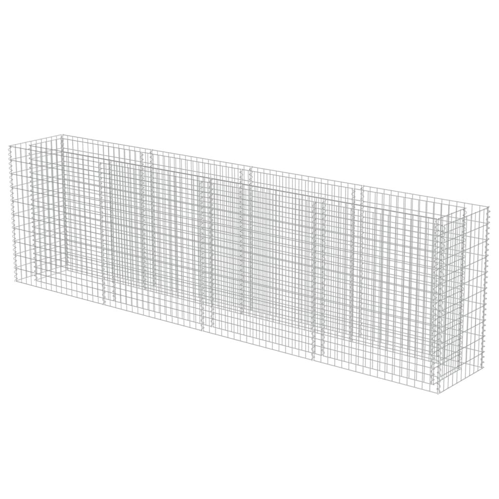 VidaXL Gabion plantenbak vergroot 360x50x100 cm gegalvaniseerd staal