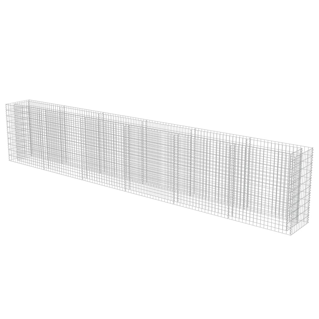 VidaXL Gabion plantenbak vergroot 540x50x100 cm gegalvaniseerd staal