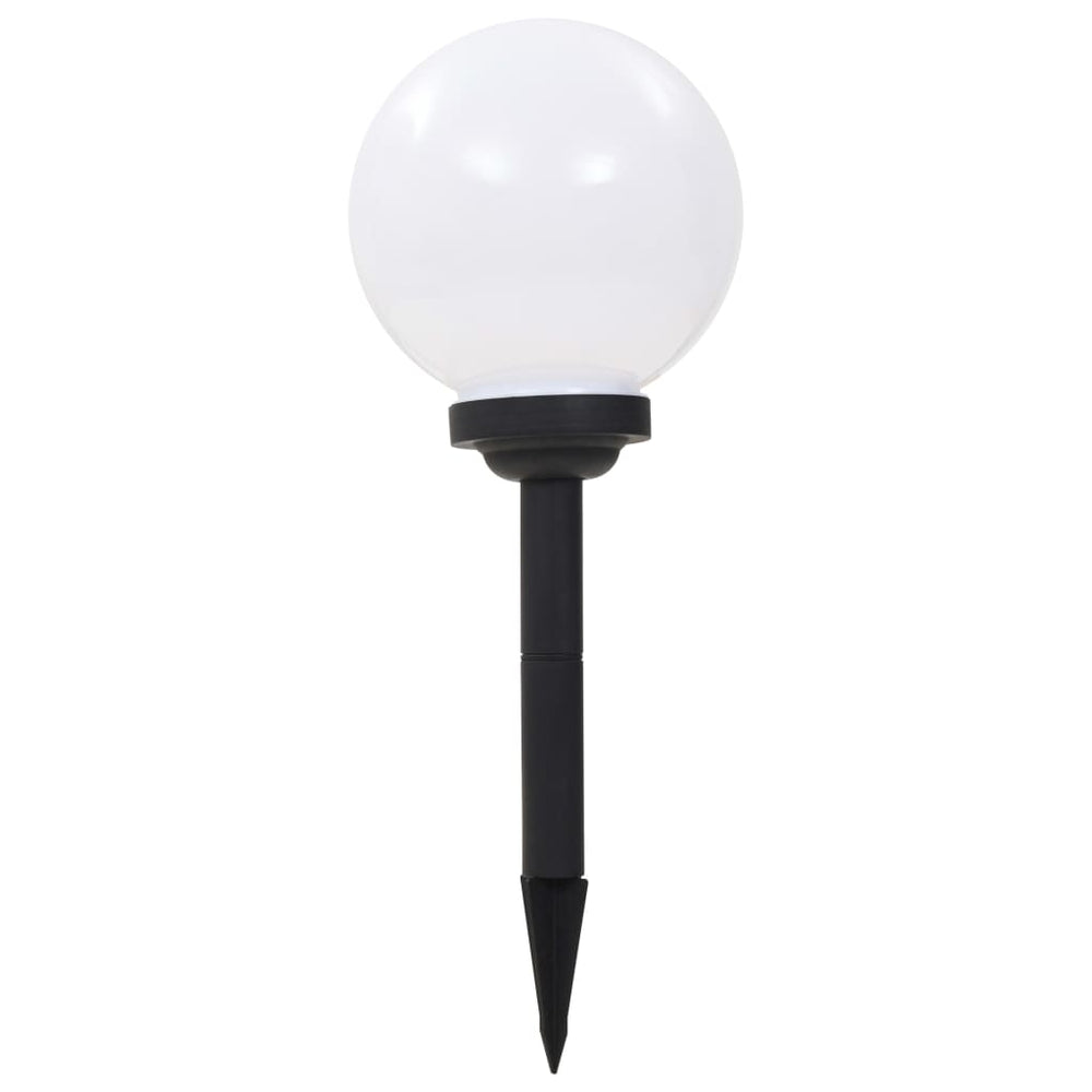 Vidaxl led-solarlampen rond 20 cm rgb 3 st