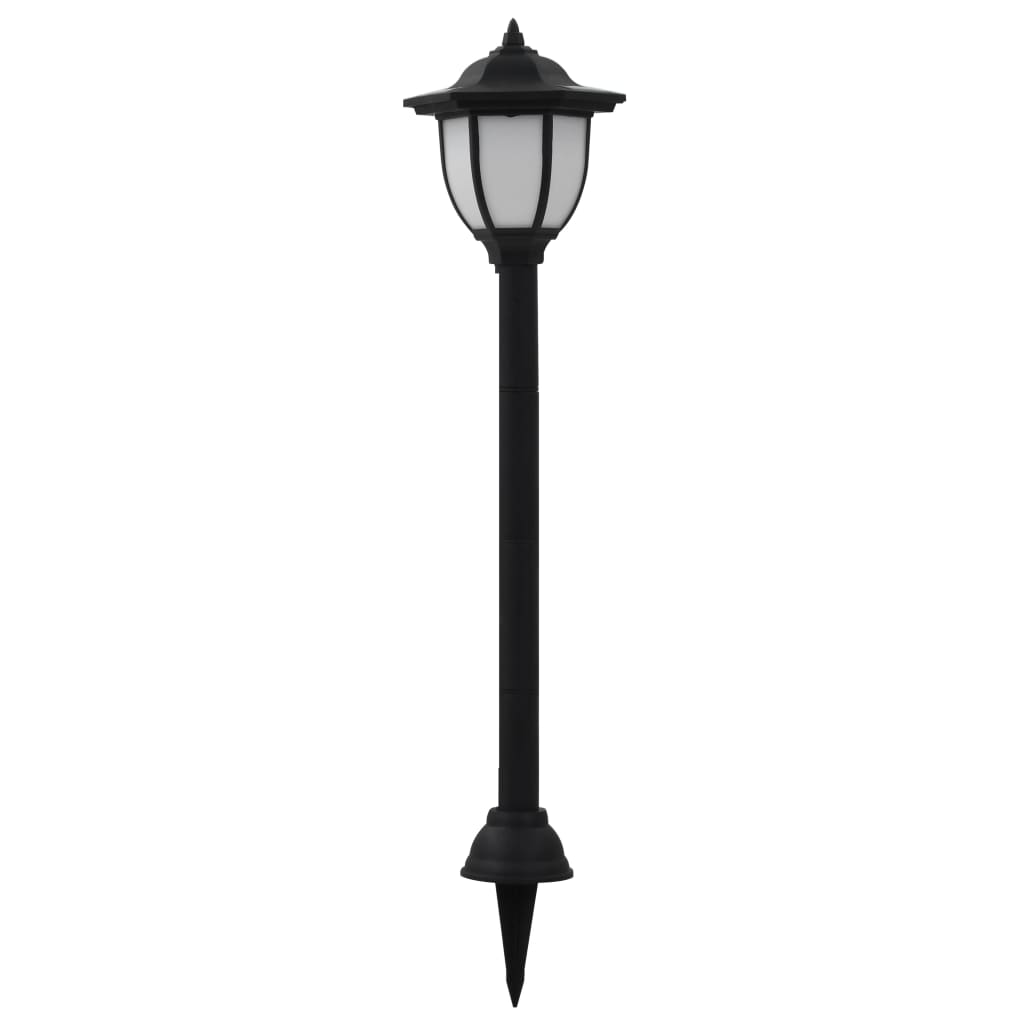Vidaxl led-zonnelampen zwart 3 st