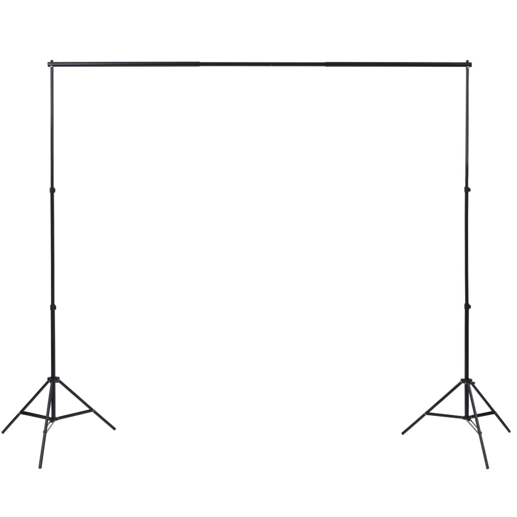Vidaxl fotostudioset met 3 katoenen achtergronden en frame 3x3 m