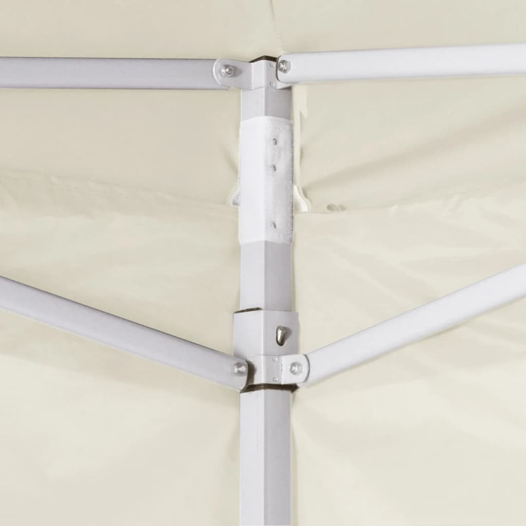 Vidaxl vouwtent met 2 wanden 3x3m crème