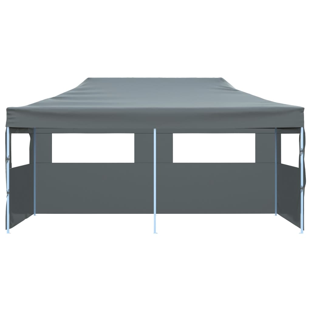 VidaXL Partytent pop-up inklapbaar met zijwanden 3x6m antraciet