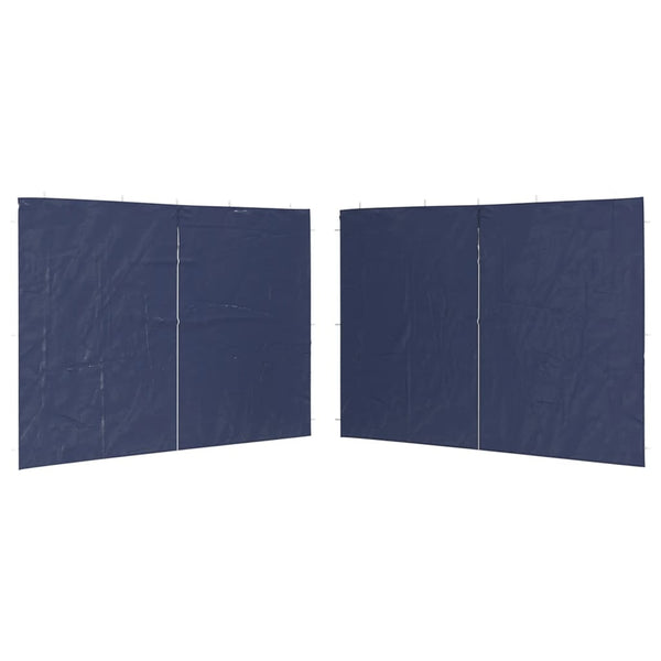 Vidaxl tentwanden met ritssluiting pe blauw 2 st