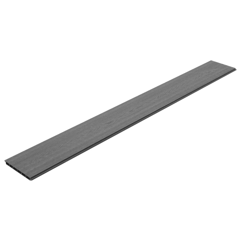 VidaXL Vervangende beschermingsplanken 9 st 170 cm HKC grijs