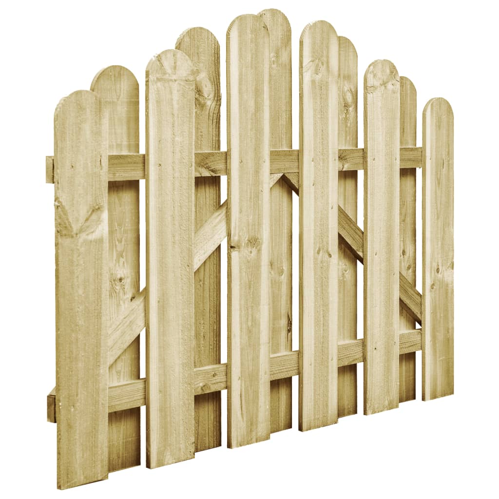 VidaXL Poort 100x75 cm groen geïmpregneerd groenenhout