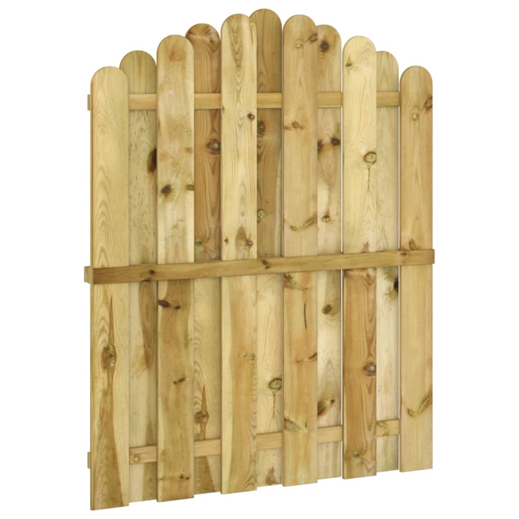 VidaXL Poort 100x125 cm geïmpregneerd groenenhout