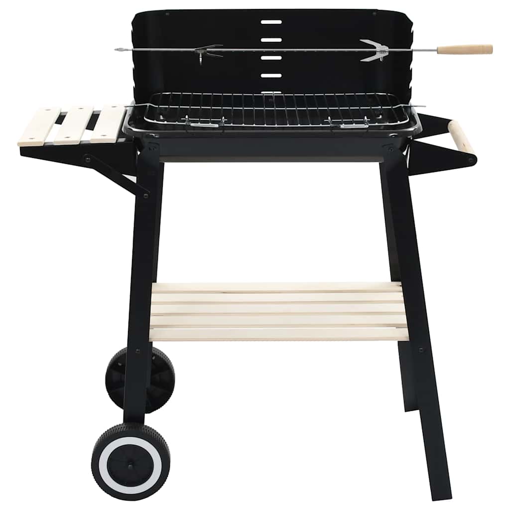 Vidaxl houtskoolbarbecue staat met wieltjes
