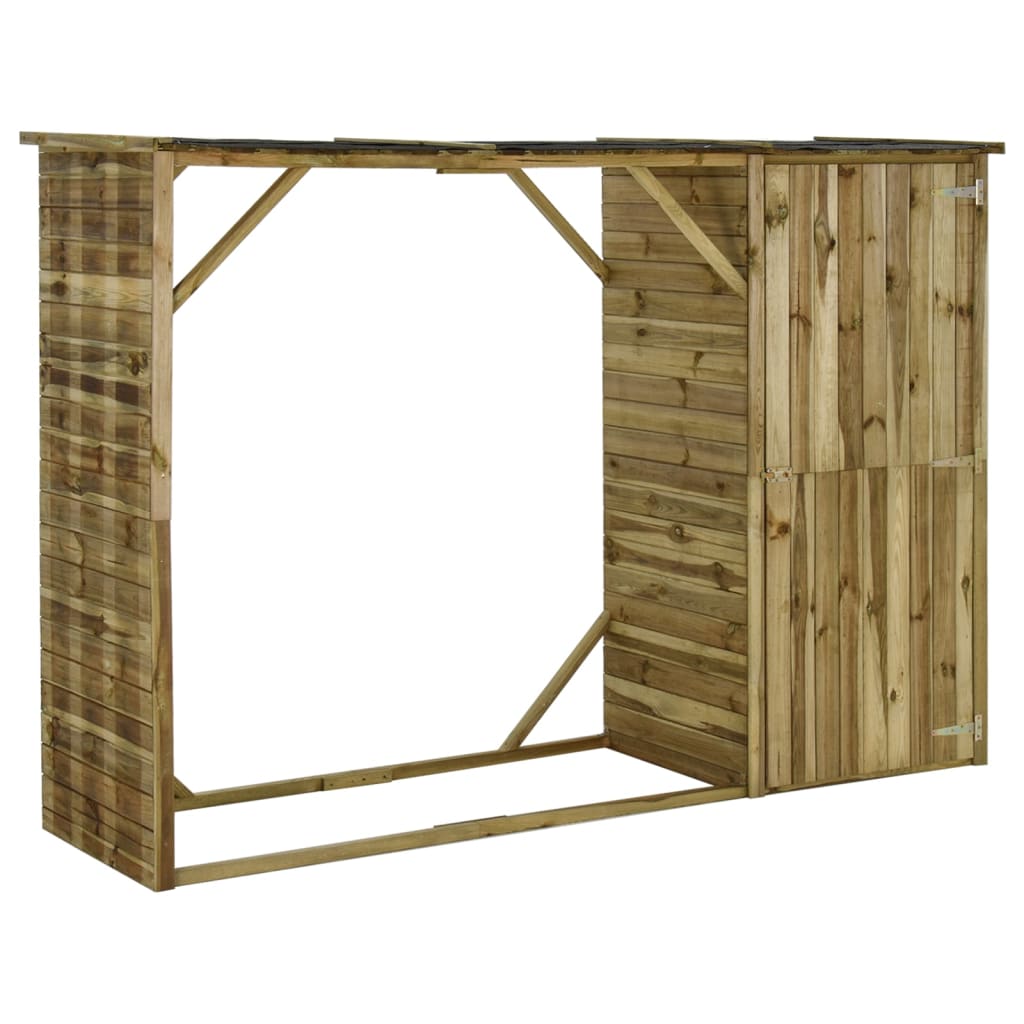 VidaXL Tuinschuur 253x80x170 cm groenhout