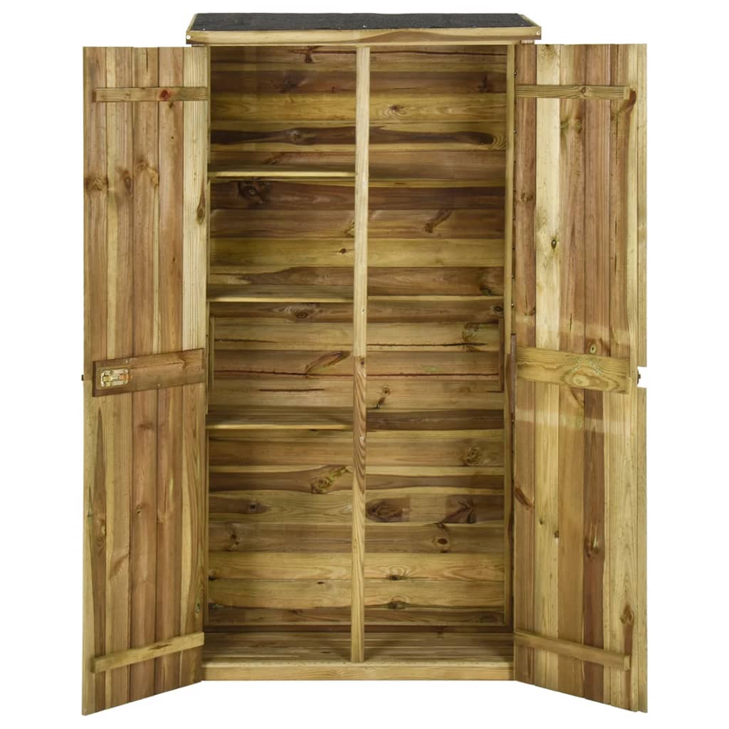 VidaXL Tuinschuur 85x48x177 cm groenhout