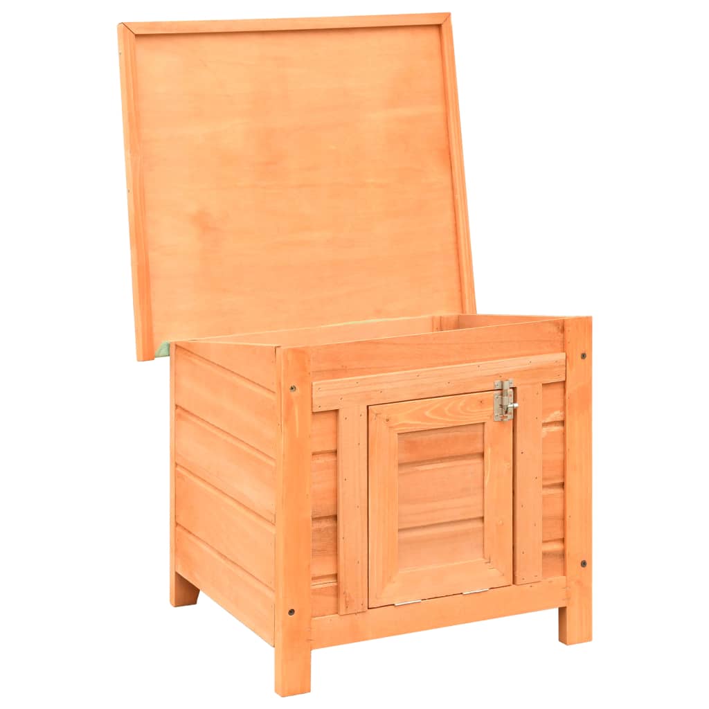 Vidaxl kattenhuis 50x46x43,5 cm massief groen- en vurenhout