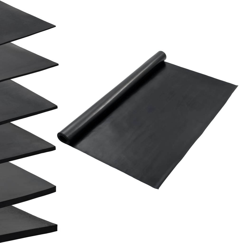 Vidaxl vloermat antislip 1 mm glad 1,2x2 m rubber