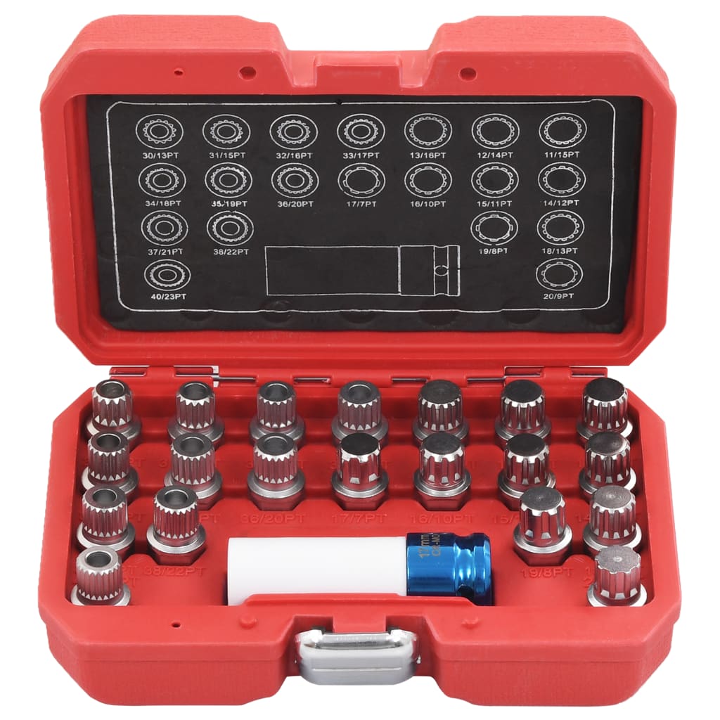 Vidaxl 21-delige velgslotenset voor BMW