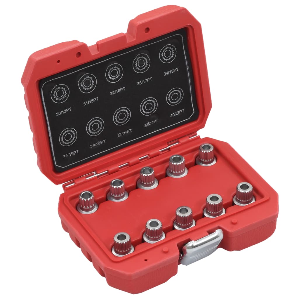 Vidaxl 10-delige wielborgmoersleutelset voor BMW