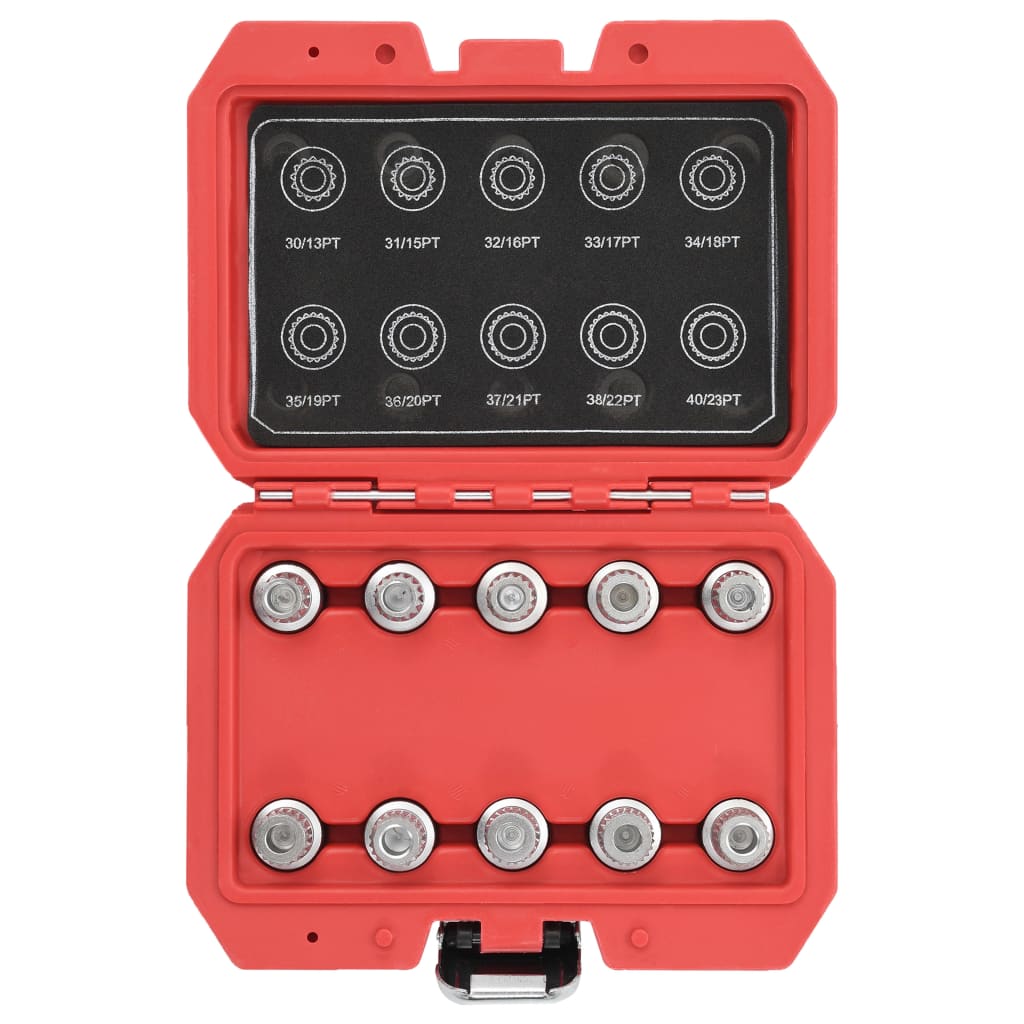 Vidaxl 10-delige wielborgmoersleutelset voor BMW