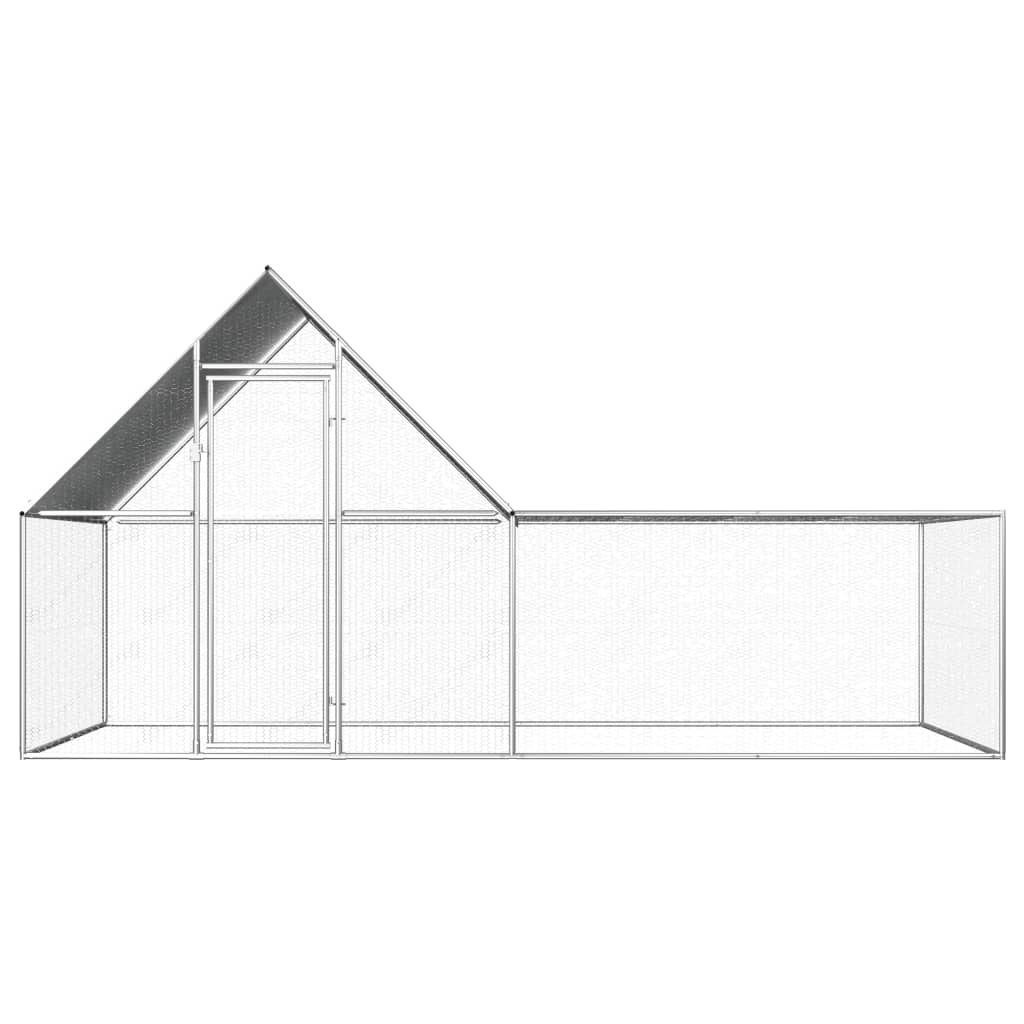 VidaXL Kippenren 4x2x2m gegalvaniseerd staal