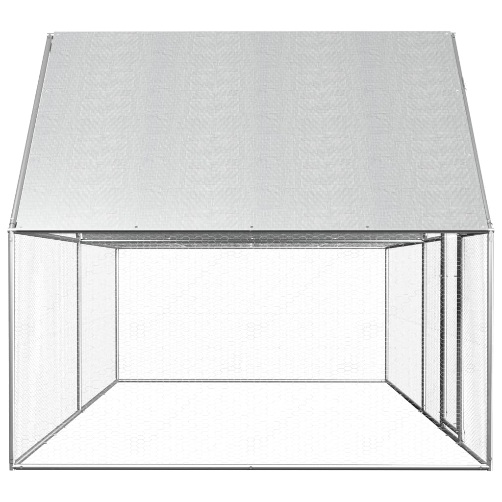 VidaXL Kippenren 4x2x2m gegalvaniseerd staal
