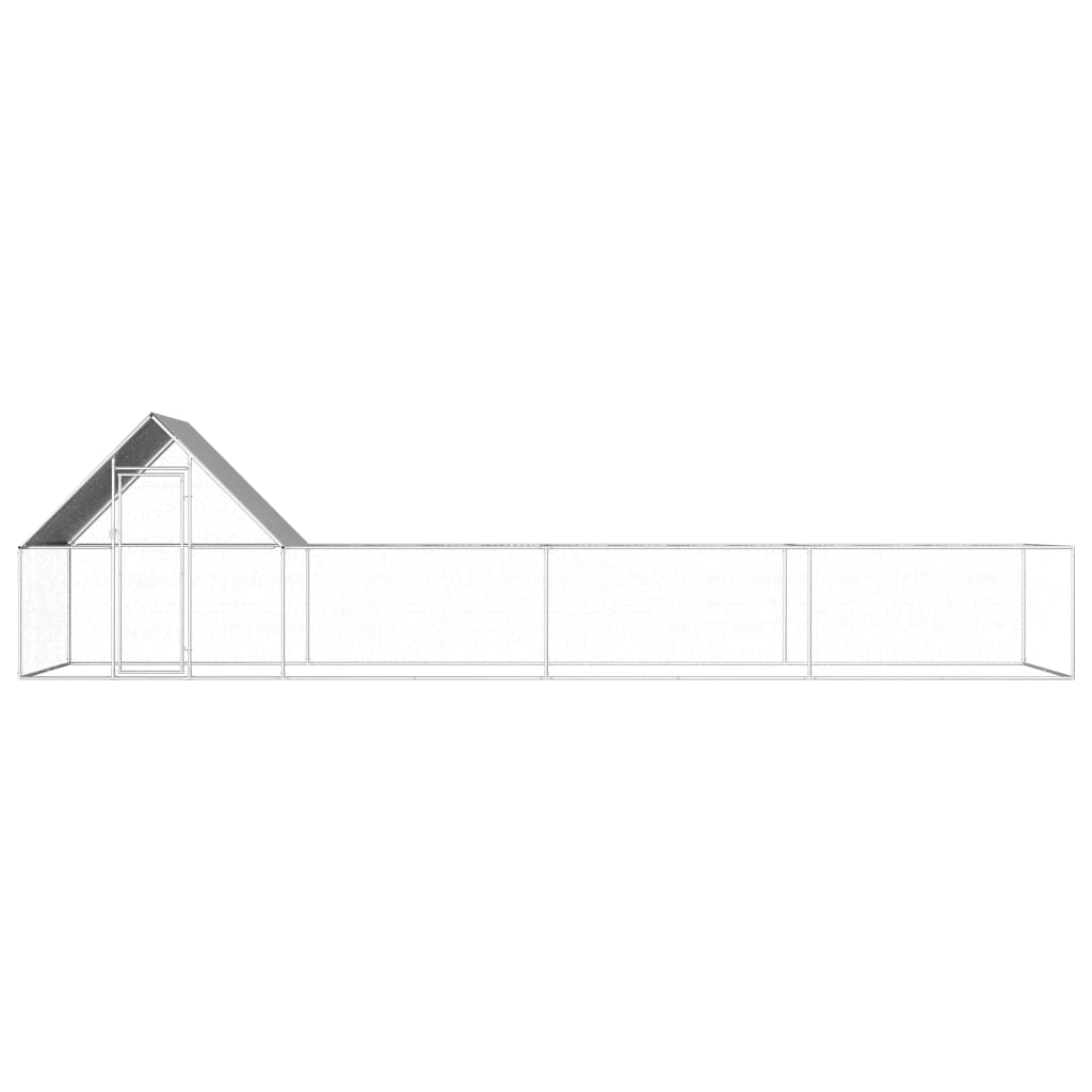 VidaXL Kippenren 8x2x2m gegalvaniseerd staal