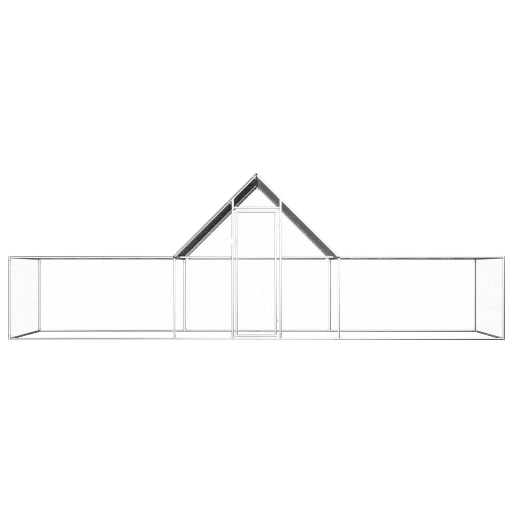 VidaXL Kippenren 6x2x2m gegalvaniseerd staal