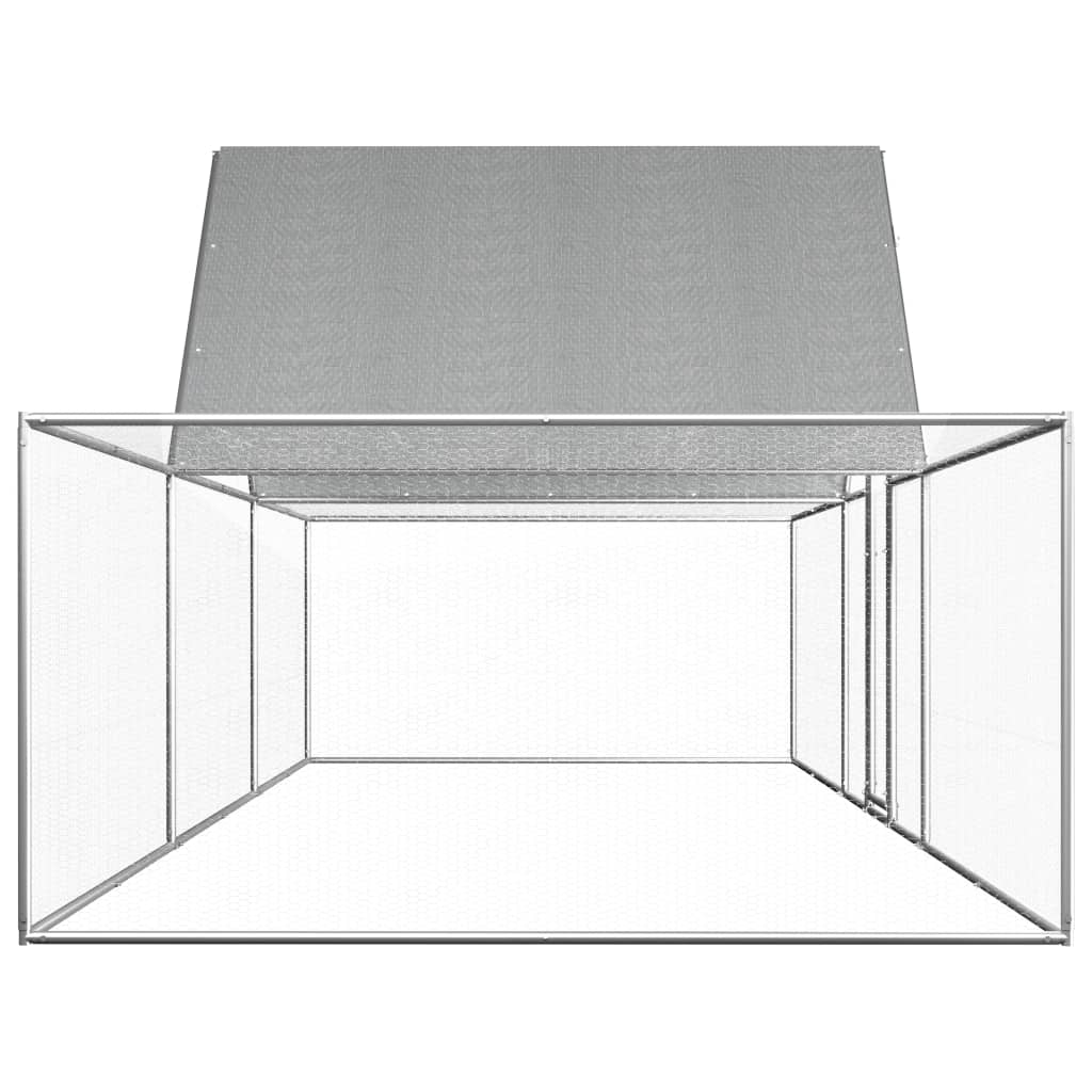 VidaXL Kippenren 6x2x2m gegalvaniseerd staal